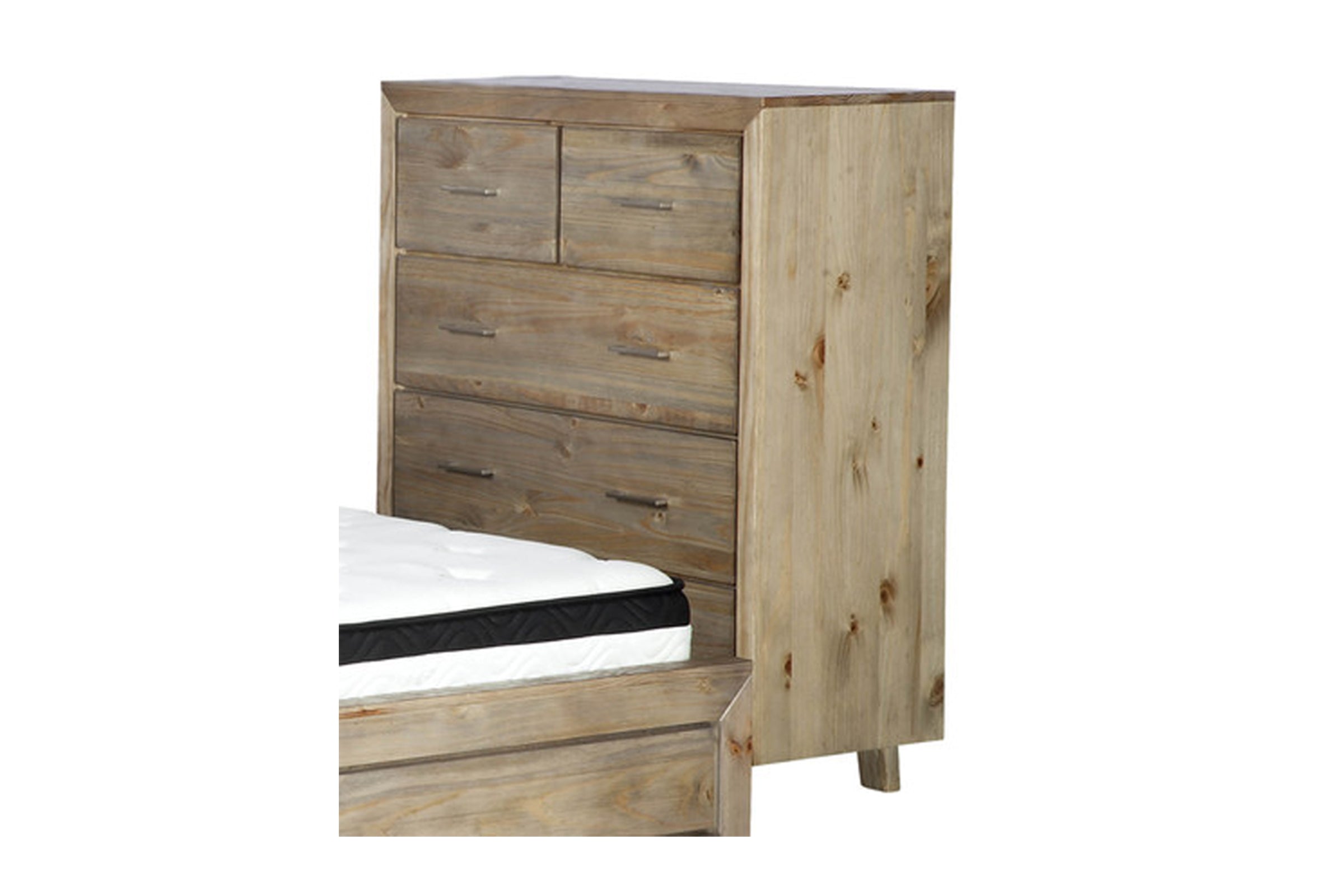 CARNIVAL (AUSSIE MADE) SINGLE OR KING SINGLE 3 PIECE (TALLBOY) BEDROOM SUITE - TASSIE OAK COMBINATION - ASSORTED COLOURS