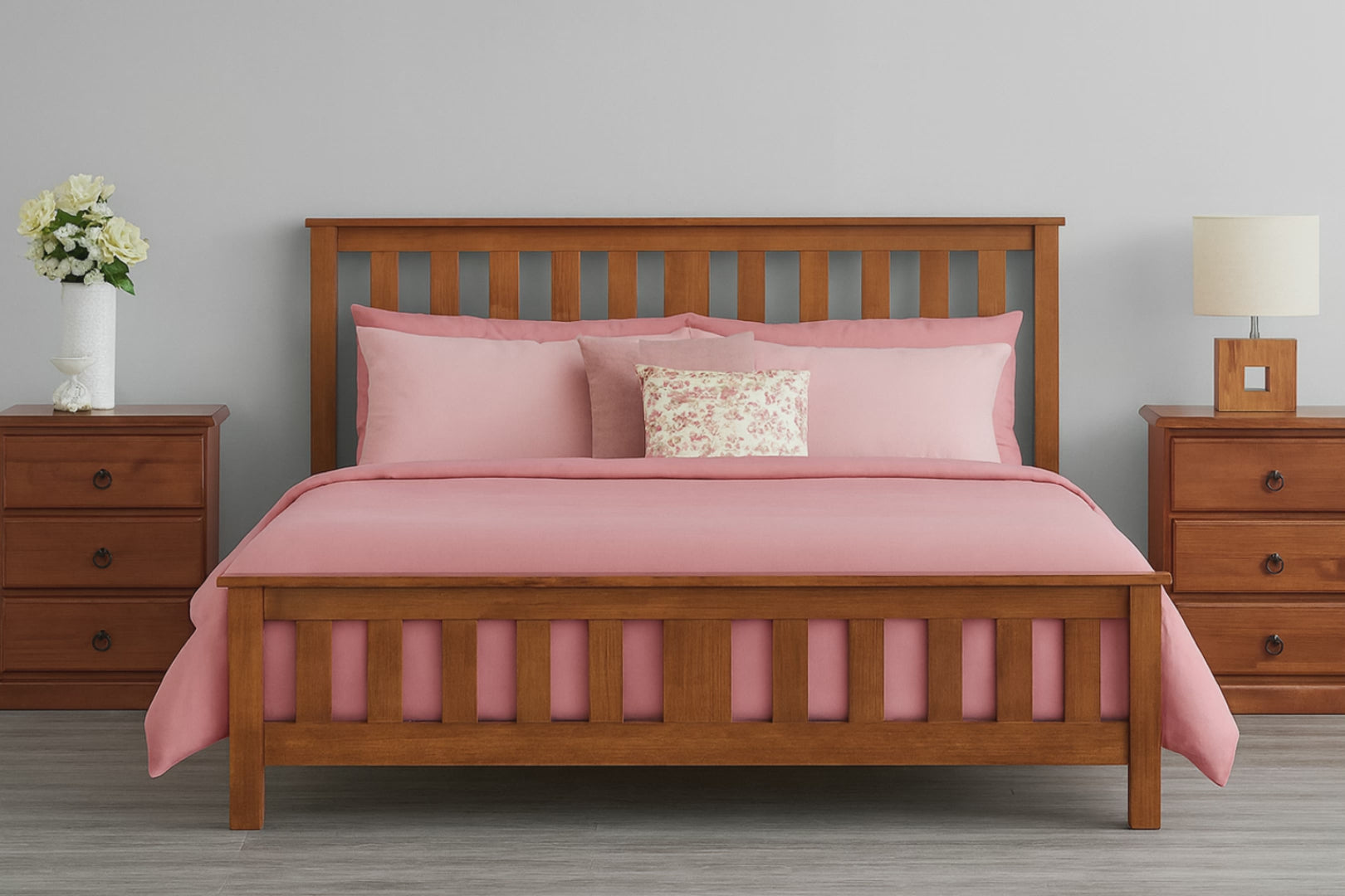 KING CARRINGTON (AUSSIE MADE) BED FRAME - ASSORTED COLOURS