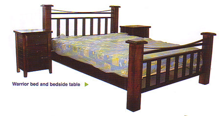 KING WARRIOR (AUSSIE MADE) BED - ASSORTED COLOURS
